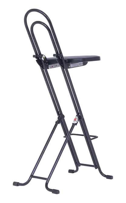 Vestil CPRO-800LP - Asiento ergonómico para trabajador/silla, 34.29 cm de ancho, 25.40 cm de profundidad, 136.08 kg Capacidad, 45.72 cm - 83.82 cm de altura