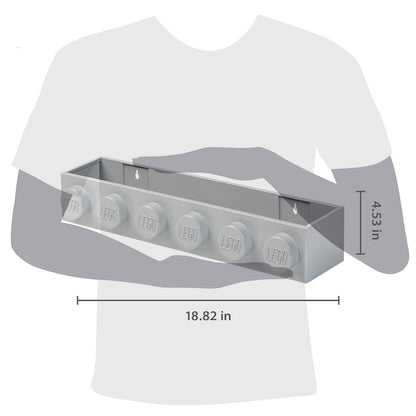 Room Copenhagen, Lego - Estante Decorativo Flotante para Almacenamiento - Gris