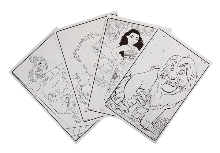 Crayola - Libro para colorear de animación de Disney con hojas de pegatinas, regalo para niñas y niños, a partir de 3 años