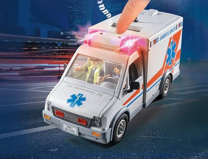 Playmobil City Action 71232 Ambulancia con con Accesorios y 3 Figuras