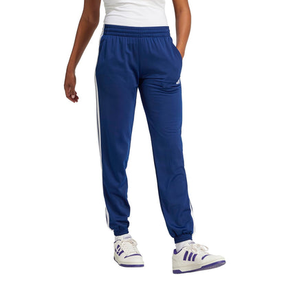adidas Tricot Pantalón Deportivo 3 Rayas Mujer - G - Azul oscuro - Blanco