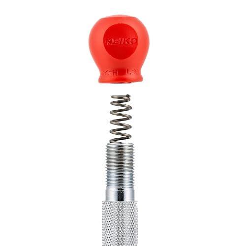 NEIKO 02638A Perforadora central automática de 5 pulgadas para metal, herramienta de perforación central con resorte de impacto ajustable, punzón de resorte, punzón central cargado por resorte, punzón central automático