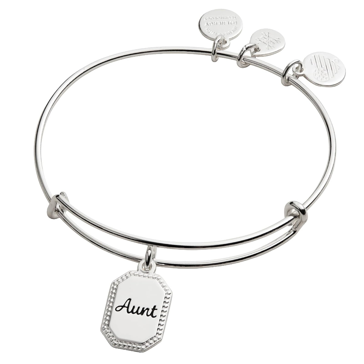 Alex and Ani Because I Love You - Pulsera de Alambre expandible para Mujer, Abalorios significativos, 2 a 3.5 Pulgadas