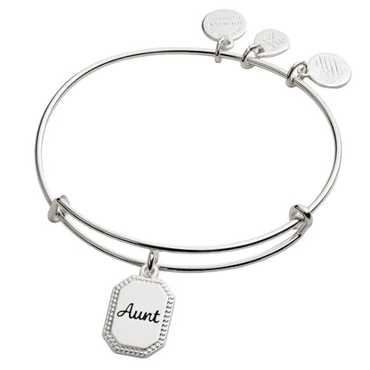 Alex and Ani Because I Love You - Pulsera de Alambre expandible para Mujer, Abalorios significativos, 2 a 3.5 Pulgadas