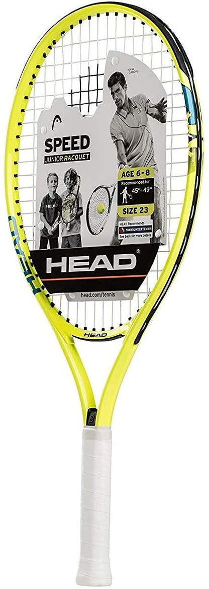 HEAD Speed Kids Raqueta de Tenis para Principiantes - Embalaje última intervensión de frustración - 23" - Amarillo