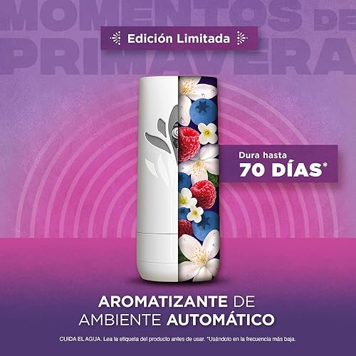 Air Wick Aromatizante Automático Freshmatic, Jazmín y Frutos Rojos, Difusor + Repuesto de 250 ml