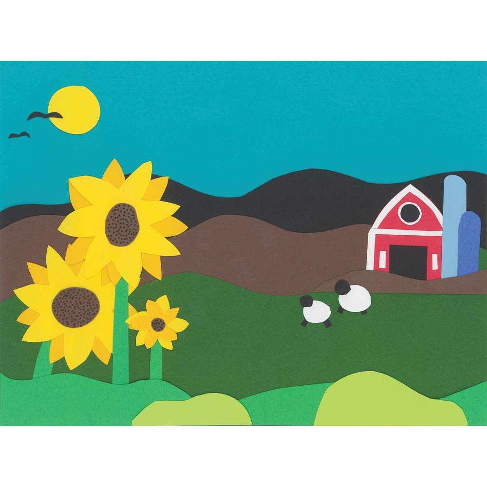 Tru-Ray P103031, 10 colores clásicos, 9 x 12 pulgadas, 50 hojas