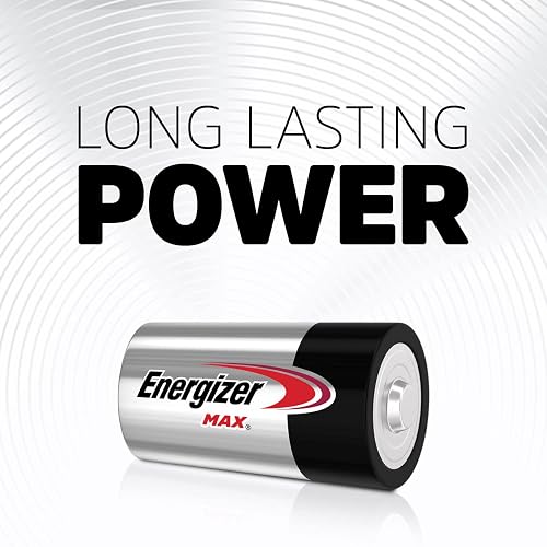 Energizer - Pilas Alcalinas Tipo D, MAX 1.5V, Paquete de 8 | Energía de larga duración para linternas, radios, juguetes electrónicos y otros dispositivos de alto consumo.
