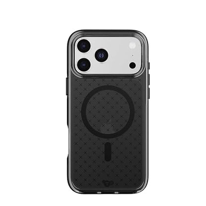 Tech21 EvoCheck - Funda para iPhone 17 Pro MAX, Color Ahumado/Negro, Funda Protectora Delgada, protección contra Impactos, Compatible con MagSafe