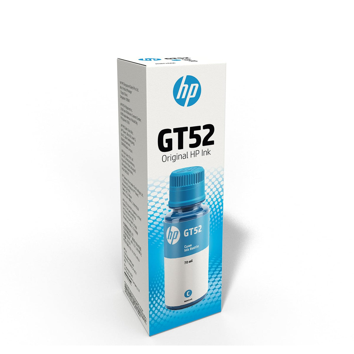 HP Botella de Tinta Cian GT52 Original (M0H54AL) Compatibilidad DeskJet GT 5800 Series, Ink Tank 100/300, Ink Tank Wireless 400, Smart Tank 500 Series