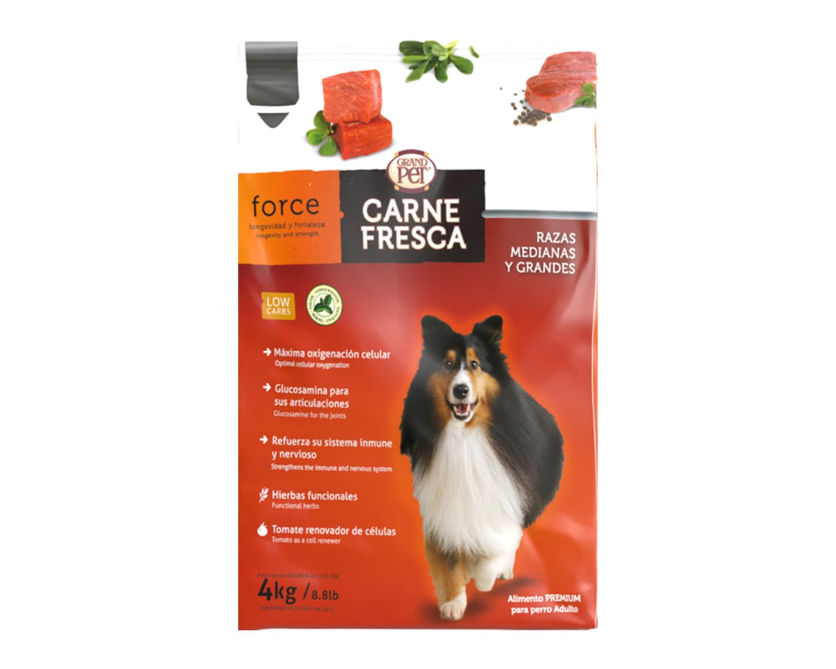 GrandPET Carne Fresca Force (4 Kgs)
