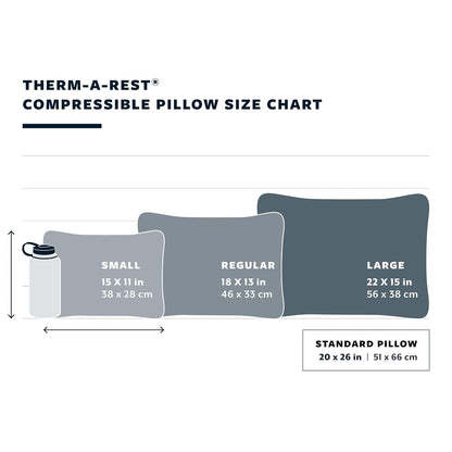 Therm-a-Rest Almohada Compresible para Camping y mochilero, Regular, 14 x 18 Pulgadas, Woodland