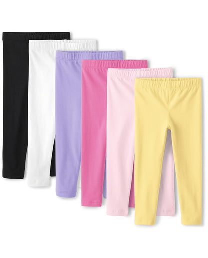 The Children's Place Leggings para Niña, Paquete de 2 - Rocío rosado - 4 Años