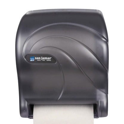 San Jamar Tear-N-Dry Essence - Dispensador automático de Toallas de Papel para baño, cocinas y restaurantes, plástico, 10 x 14.75 x 12.25 Pulgadas, Color Negro