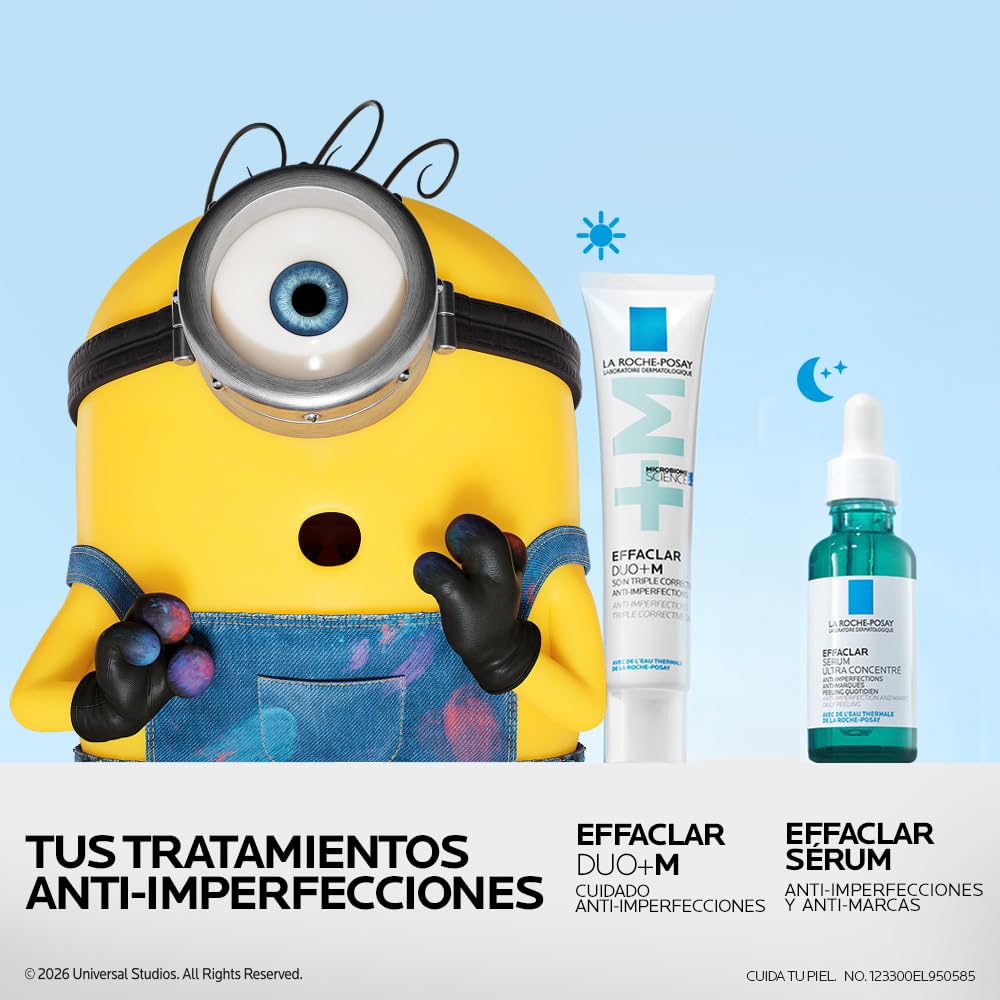 La Roche-Posay Effaclar DUO +M Crema Hidratante Anti-imperfecciones, 40 ml | Para piel grasa o con tendencia acnéica, fórmula con niacinamida y phylobioma, anti-marcas e hidratación por hasta 24 horas