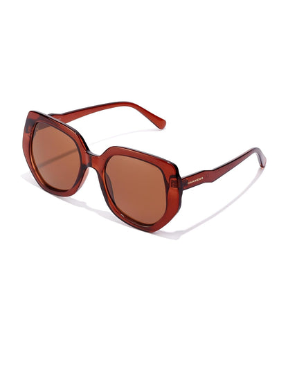 HAWKERS Lentes de Sol MIA para Hombre y Mujer - Talla Única - Solid Caramel · Caramel Brown