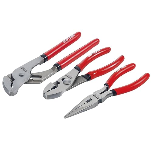CRAFTSMAN Juego de alicates de 3 piezas para agarre y ajuste CMHT84103R