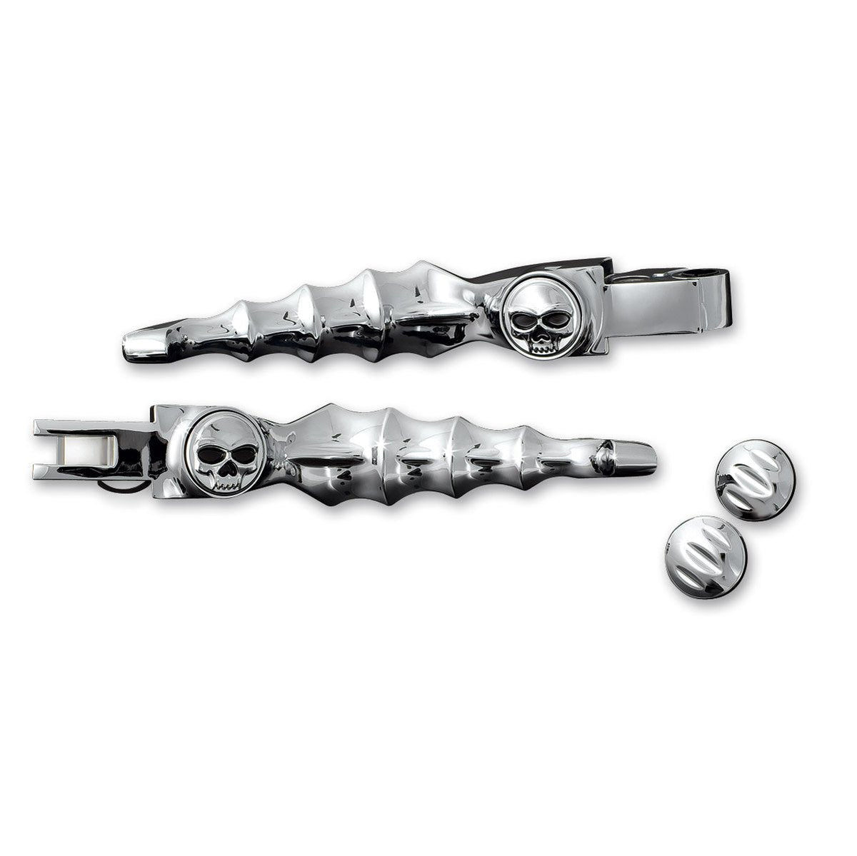 Kuryakyn 1058 Palancas de Embrague y Freno Zombi para Harley-Davidson 2008-16 con Embrague de Cable, Cromado, 1 Par - Harley-Davidson - 2008-2016 Models - Cromado