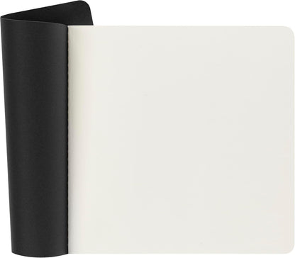 Moleskine Art - Álbum de bocetos, cubierta suave, cuadrado (7.5 x 7.5 pulgadas), liso/en blanco, negro, 88 páginas