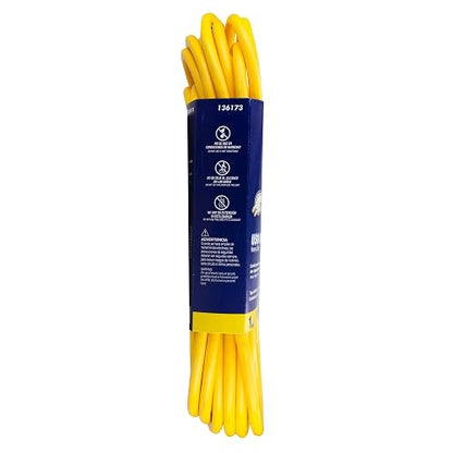 Surtek 136173 Extensión eléctrica uso rudo aterrizada color amarillo, 10 m