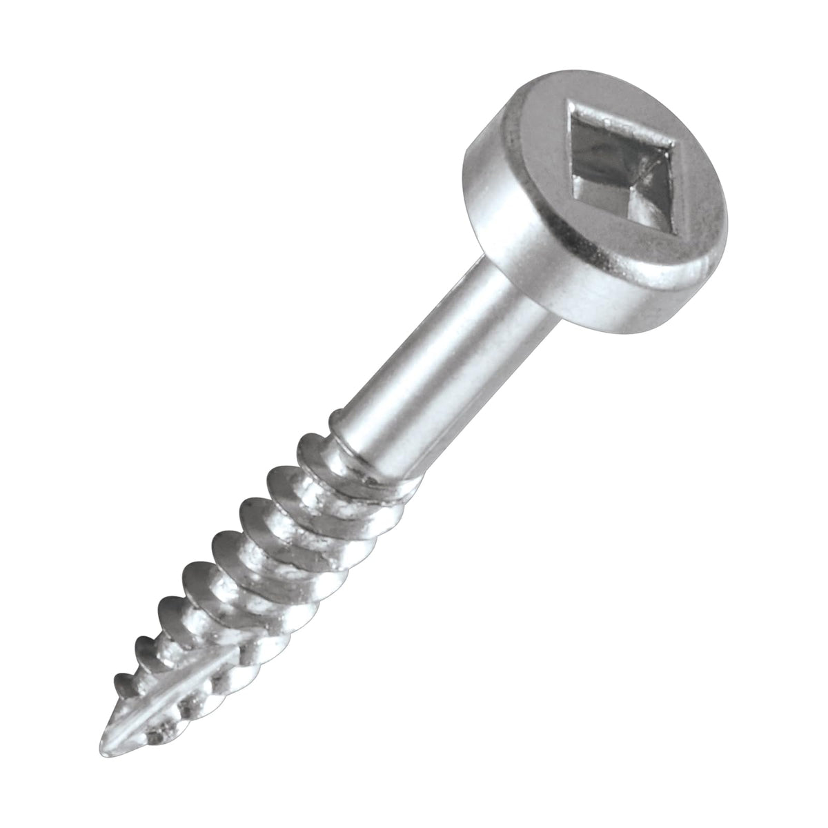 Trend - Tornillos de bolsillo para maderas duras, 1 pulgada de largo, paquete de 500, tornillos de accionamiento cuadrados roscados autocortantes, PH/6X25/500