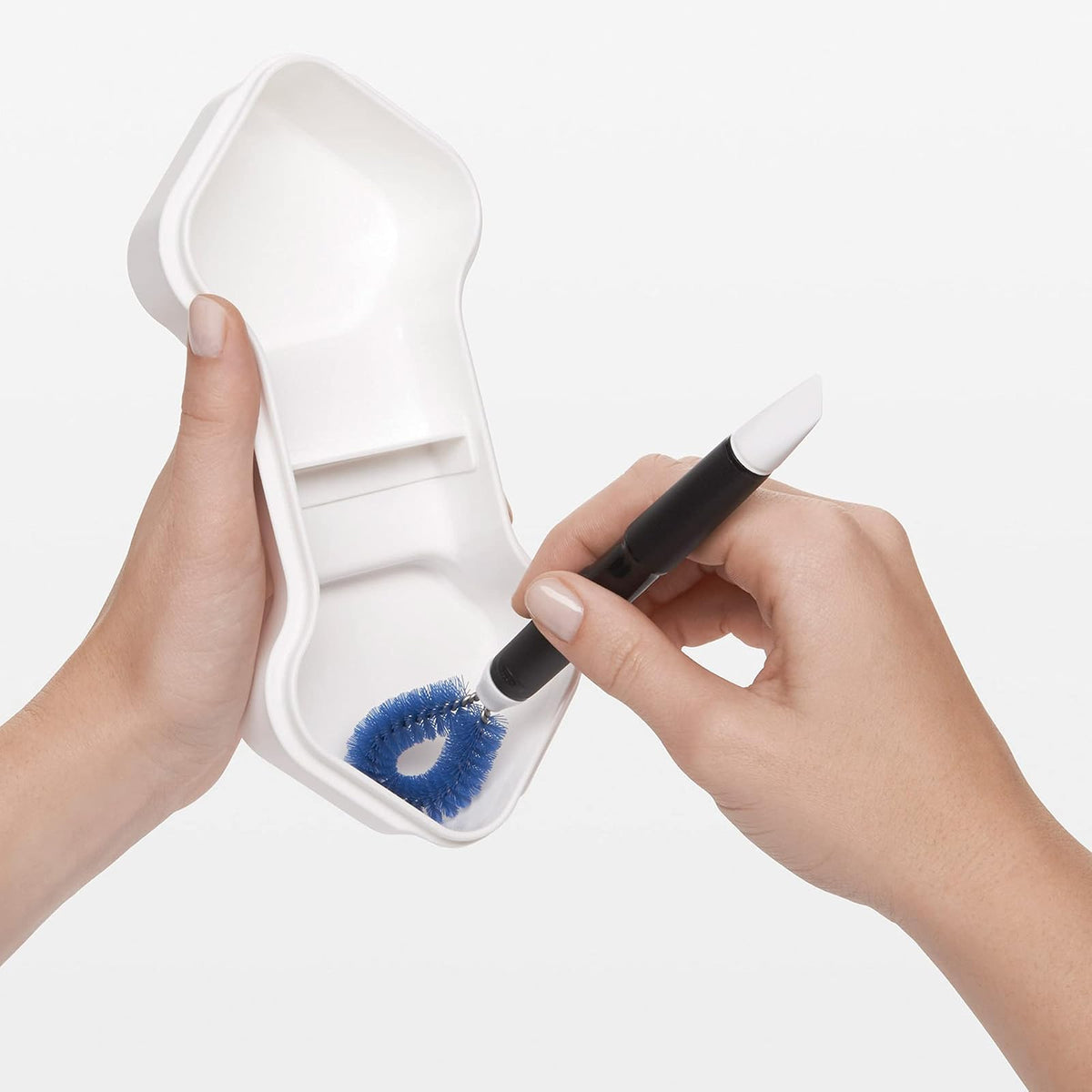 OXO 12155000 Cepillo para Electro Nylon 4 en 1, Azul