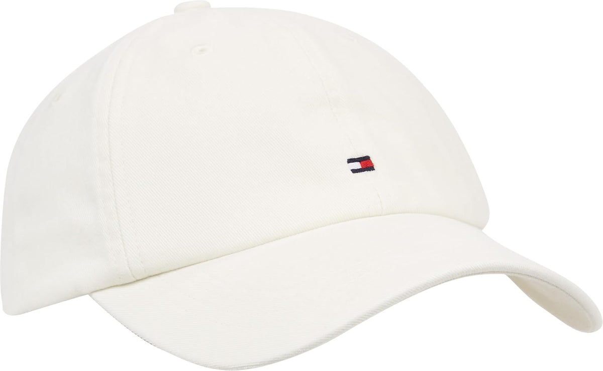 Tommy Hilfiger Cotton 85 Logo Adjustable Baseball Cap Gorra de béisbol Hombre - Talla Única - Blanco antiguo