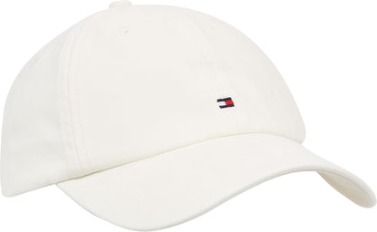 Tommy Hilfiger Cotton 85 Logo Adjustable Baseball Cap Gorra de béisbol Hombre - Talla Única - Blanco antiguo