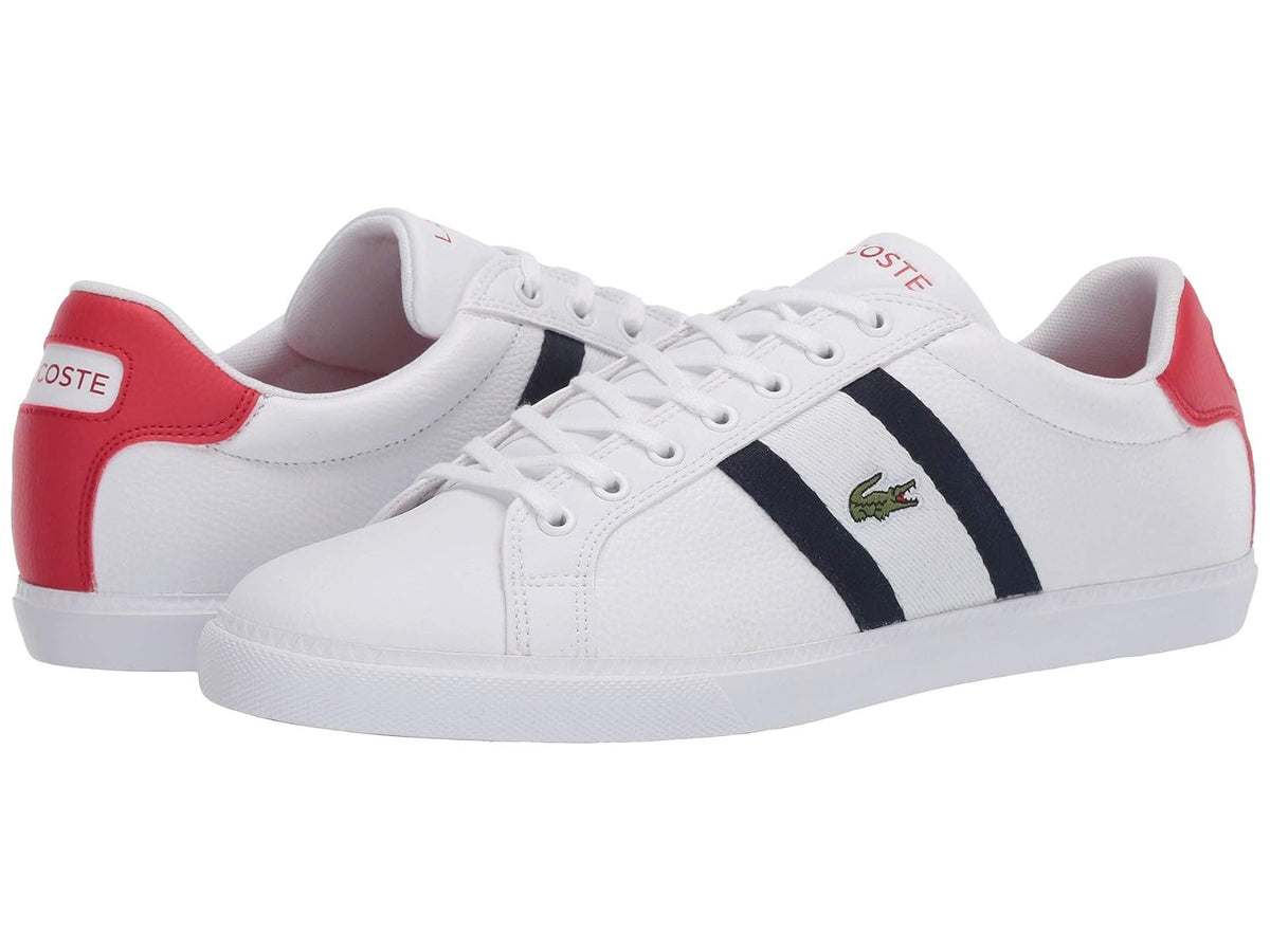 Lacoste Grad Vulc Tenis para Hombre - 27.0 cm - Blanco azul marino rojo