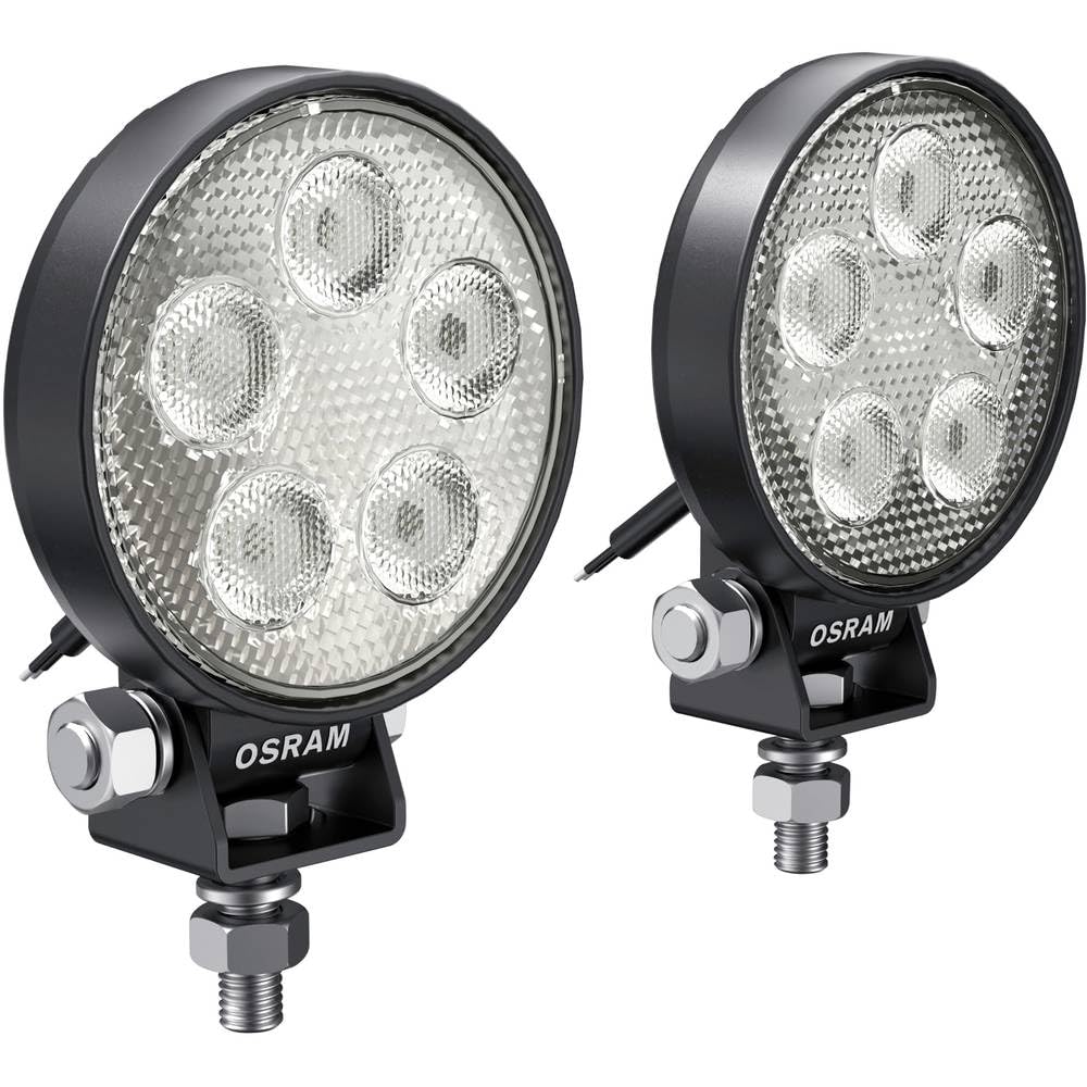 Osram Faro Redondo LED VX70-Spot para Vehículos Todoterreno, 2 Piezas, Blanco Frío 6000 K