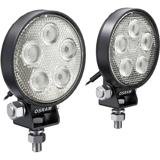 Osram Faro Redondo LED VX70-Spot para Vehículos Todoterreno, 2 Piezas, Blanco Frío 6000 K