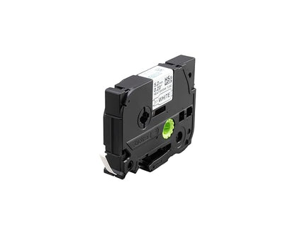 Brother Tubo Termorretráctil HSe211E de 5,28 mm para Cables | Relación 3:1, negro sobre blanco