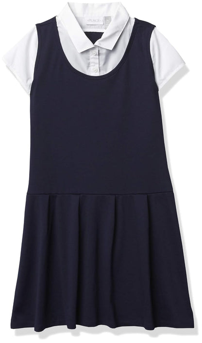 The Children's Place Vestido Ponte de Punto 2 en 1 Vestido para Niñas