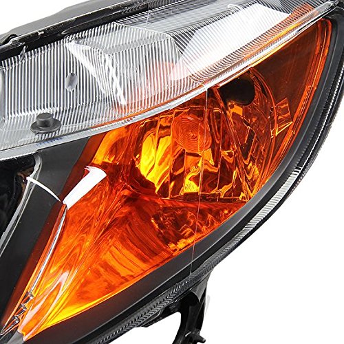 DNA Motoring HL-OH-HC064D-BK-AM Faros Delanteros de Repuesto para Civic Sedán 4 Puertas 06-11, Negro