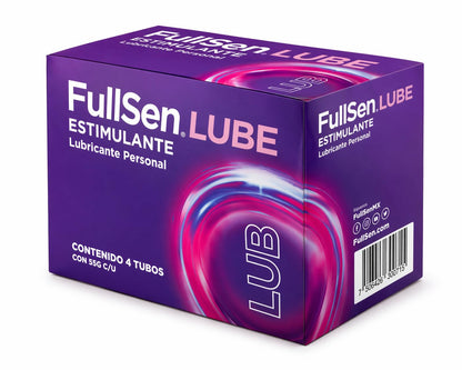 Fullsen Lube Estimulante - 4 piezas de Lubricante personal íntimo a base de agua para mayor sensibilidad, de 55g cada uno
