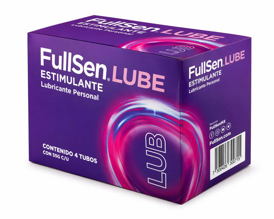 Fullsen Lube Estimulante - 4 piezas de Lubricante personal íntimo a base de agua para mayor sensibilidad, de 55g cada uno
