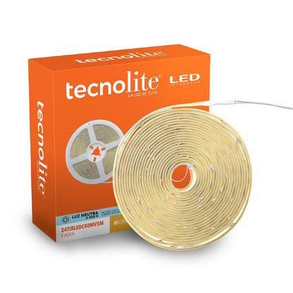 Tecnolite - 7Tira LED 5 Metros de Longitud 24 W, Luz Neutra, Interiores, No atenuable