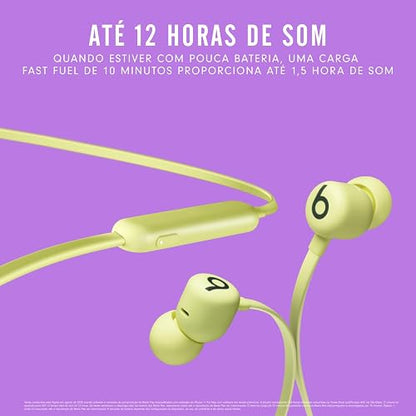 Beats Flex - Audífonos in-Ear inalámbricos, Chip W1 para audífonos diseñado por Apple, tecnología Bluetooth, 12 Horas de Audio: Amarillo citrico