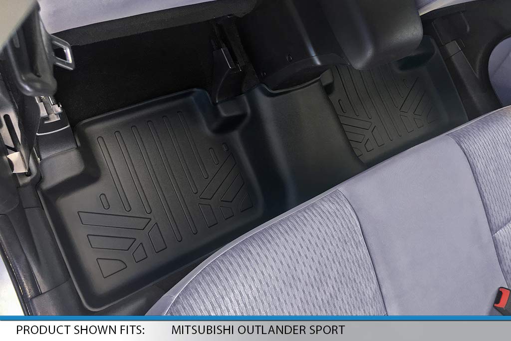 MAX LINER - Juego de Alfombrillas de Piso de 2 Filas para Mitsubishi Outlander Sport 2011-2024