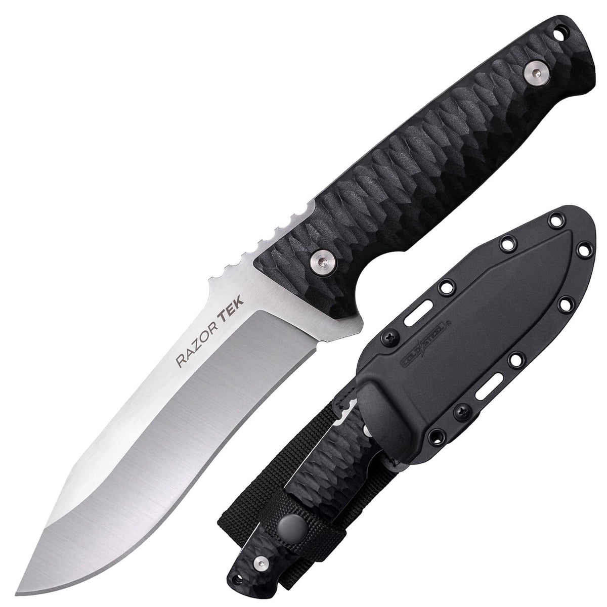 Cold Hunting Knives Razor Tek 5 Fixed Blade FX-5RZR Black GFN Stainless Knife Cuchillo