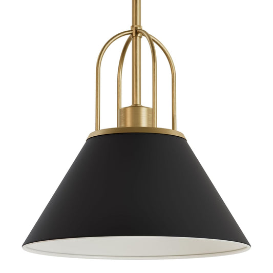 HUNTER, Candelabro Carrington Isle 1 Luz 12 pulgadas