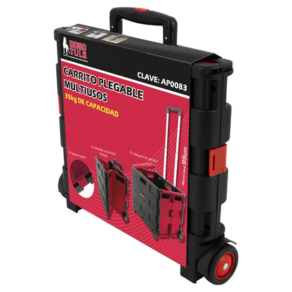 DOGOTULS AP0083 Carrito Plegable Multiusos de Plástico con Ruedas 35kg de Capacidad