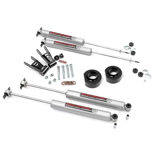 Rough Country 68030 Kit de Elevación de 4 cm con Amortiguadores N3 para Jeep Cherokee XJ 1984-2001