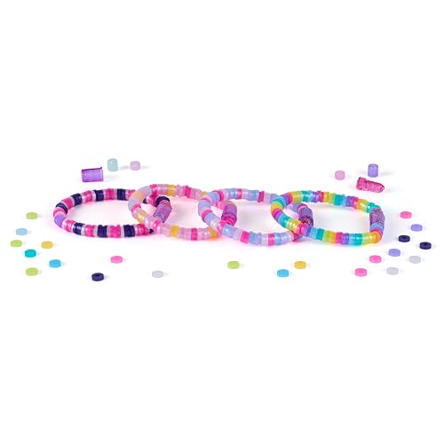 Cool Maker, Kit de expansión Stack’d Heishi, kit para hacer pulseras con más de 1300 cuentas, sirve para hacer 10 pulseras, juguetes de manualidades para niños y niñas a partir de 7 años