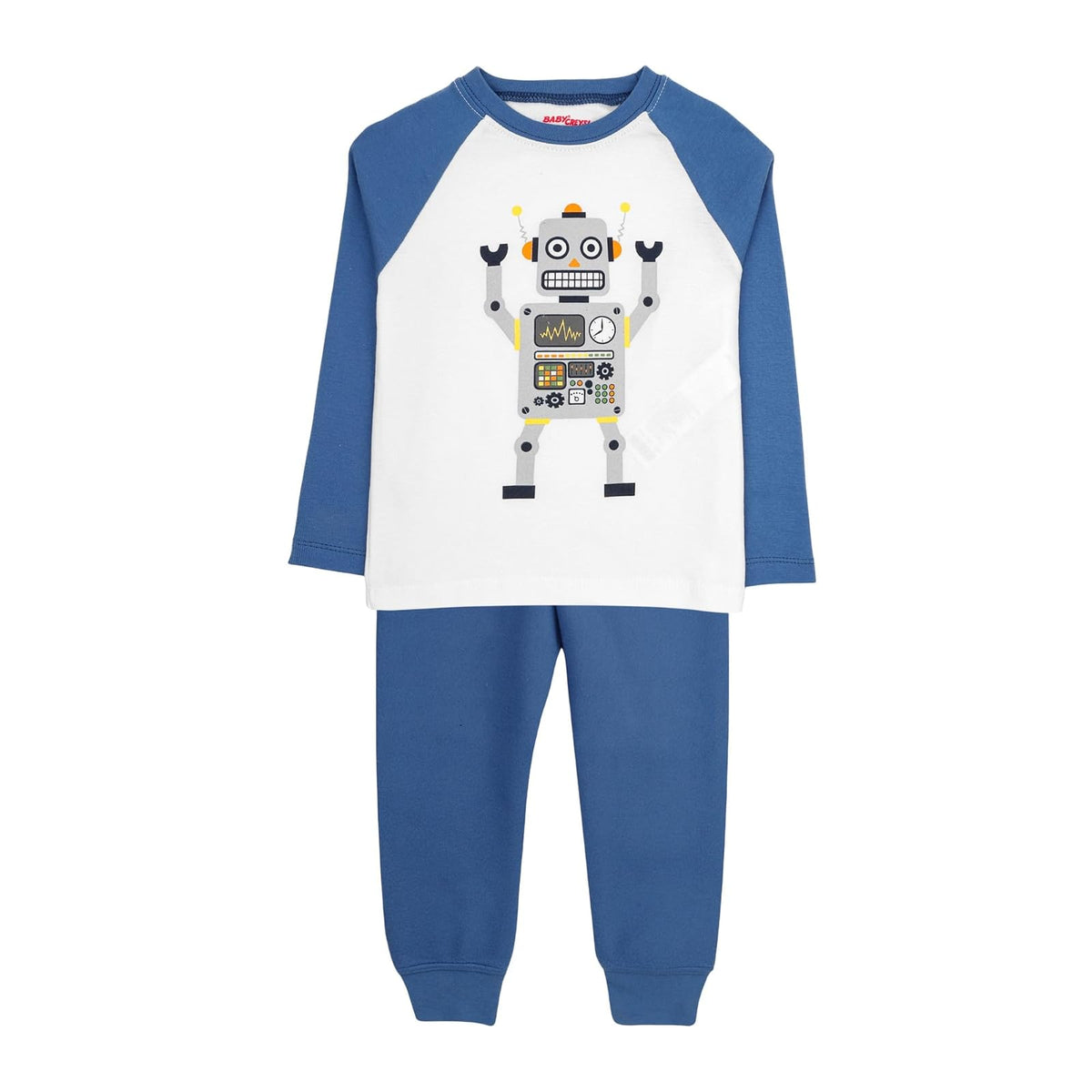 Baby Creysi Pijama de 2 Piezas para Niño con Playera de Manga Larga y Pantalón de Felpa Microfleece One For You