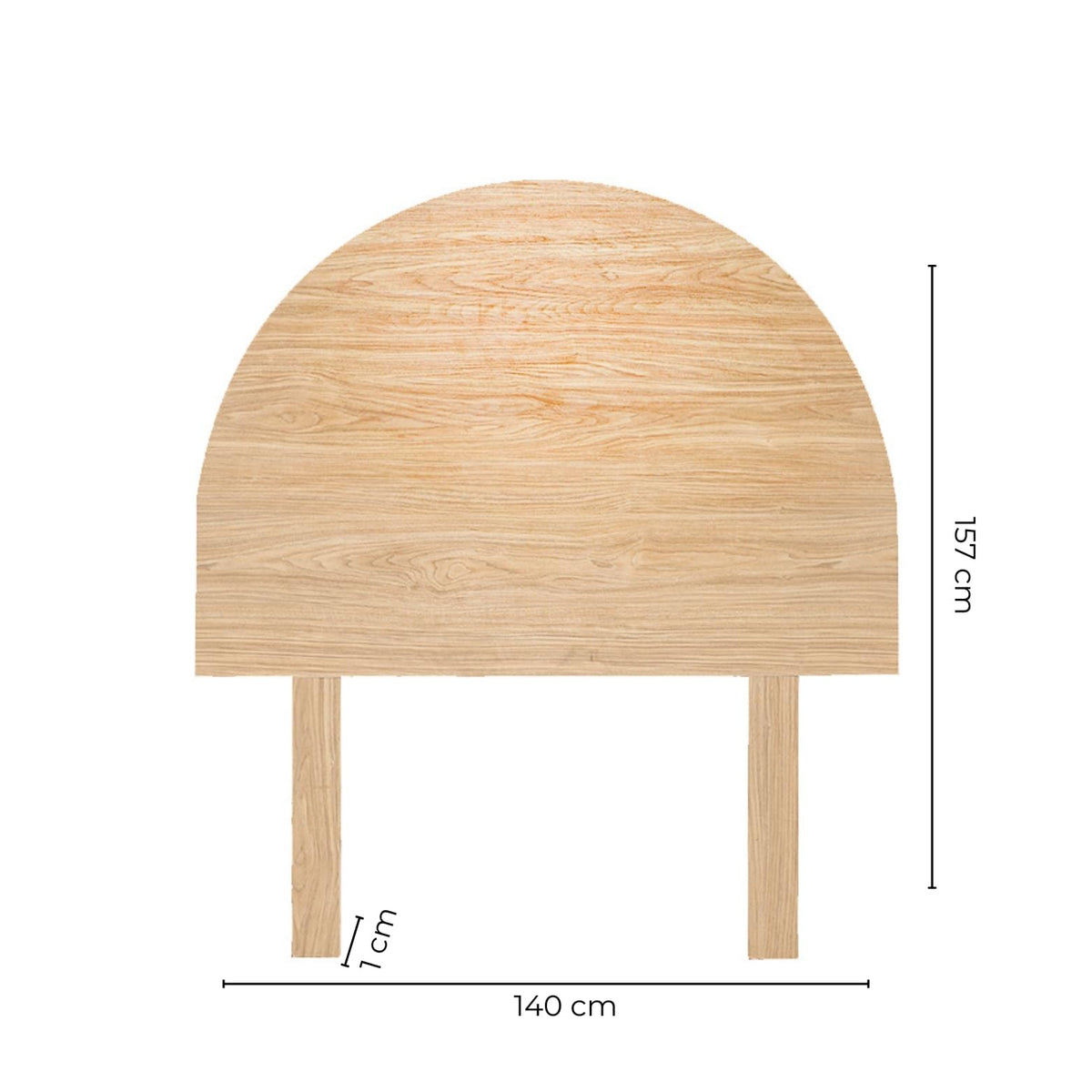 Cabecera para Cama Tamaño Individual y Matrimonial Color Madera con Estructura de Madera Industrial.