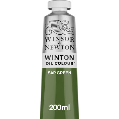 Winsor & Newton Winton Pintura de Óleo 200 ml - Verde (Sap Green 599)