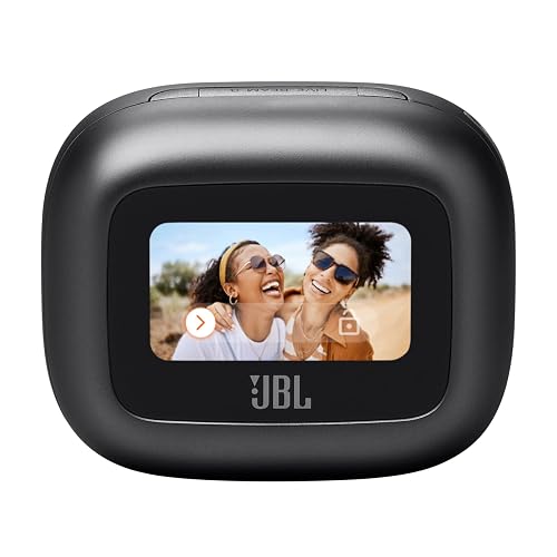 JBL Live Beam 3 Audífonos Inalámbricos NC Bluetooth, Drivers de 10mm, Reproducción 48 Horas, Pantalla Táctil - Negro