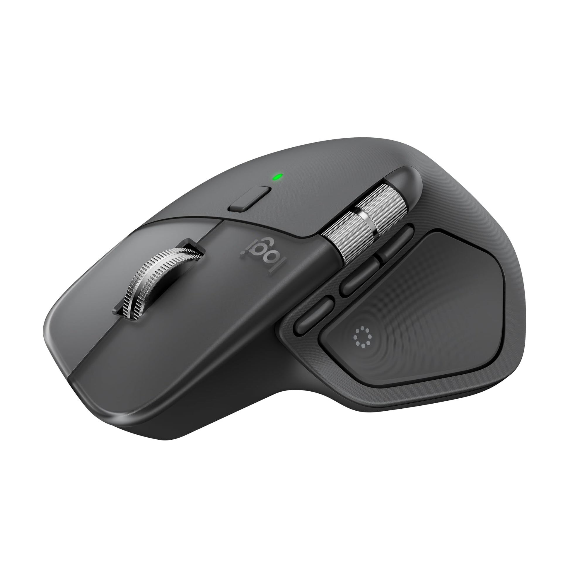 Logitech MX Master 4 Mouse Inalámbrico de Alto Desempeño, Scrolling Ultra-rápido, 8K dpi, Seguimiento sobre Vidrio, Clics Silenciosos, USB-C, Bluetooth - Grafito