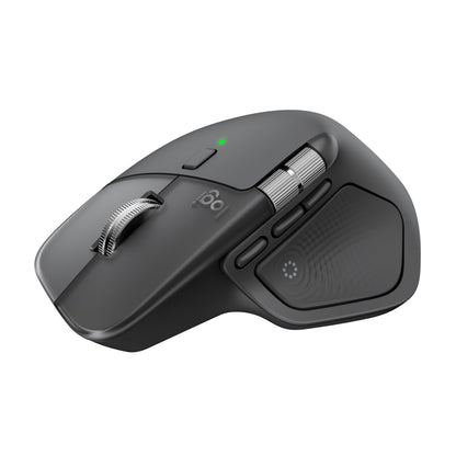 Logitech MX Master 4 Mouse Inalámbrico de Alto Desempeño, Scrolling Ultra-rápido, 8K dpi, Seguimiento sobre Vidrio, Clics Silenciosos, USB-C, Bluetooth - Grafito